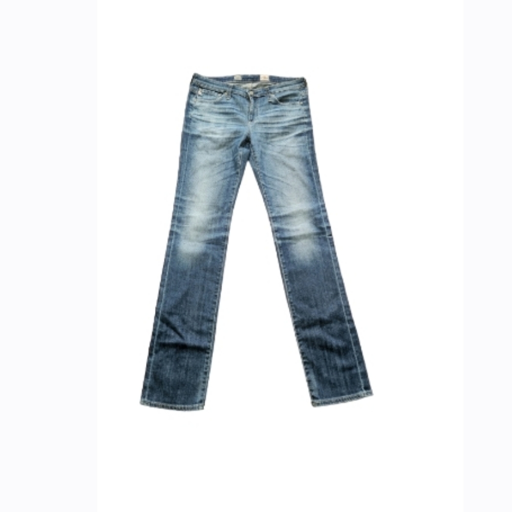 Ag Adriano Goldschmied Women's Straight Leg Jeans - Blue